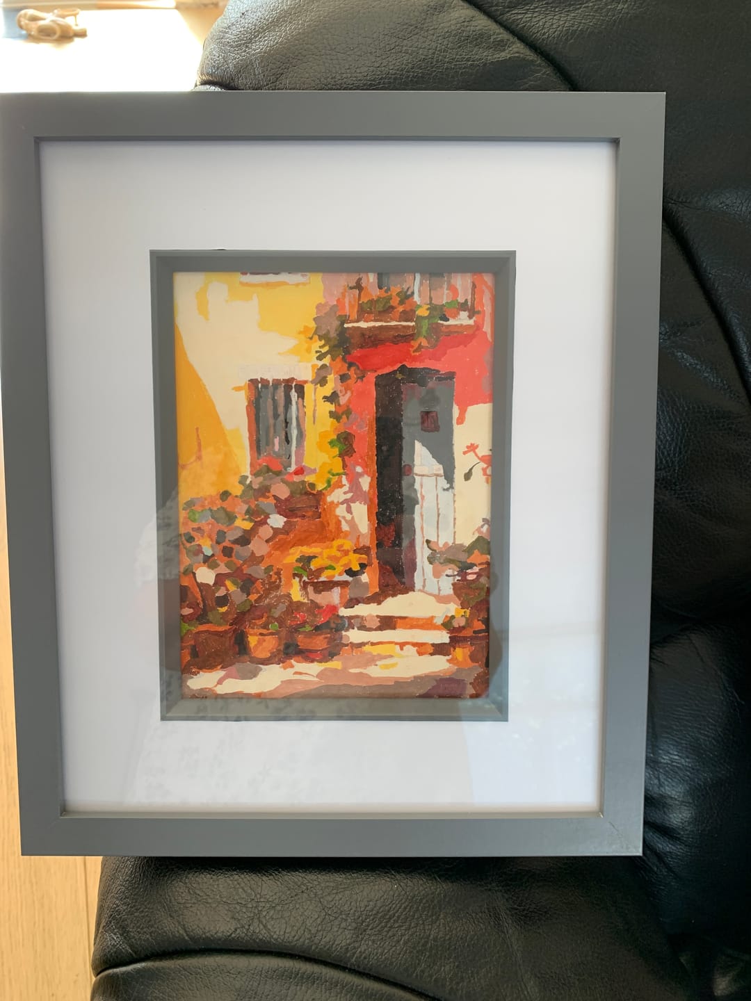 Customer photo review of 6 Mini Paintings - Colorful Doors Set