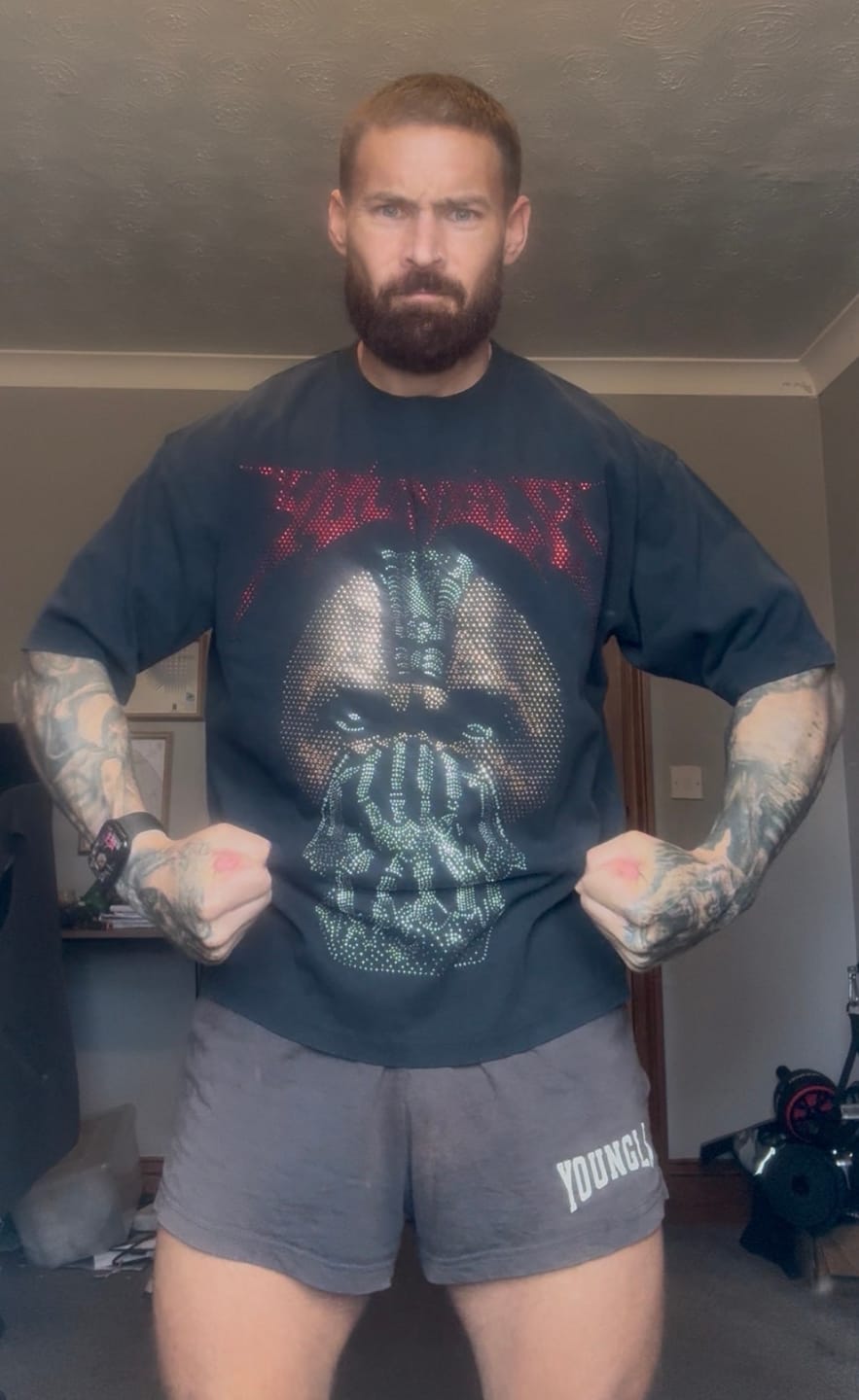 Customer photo review of 4257 - Batman Rhinestone Tees