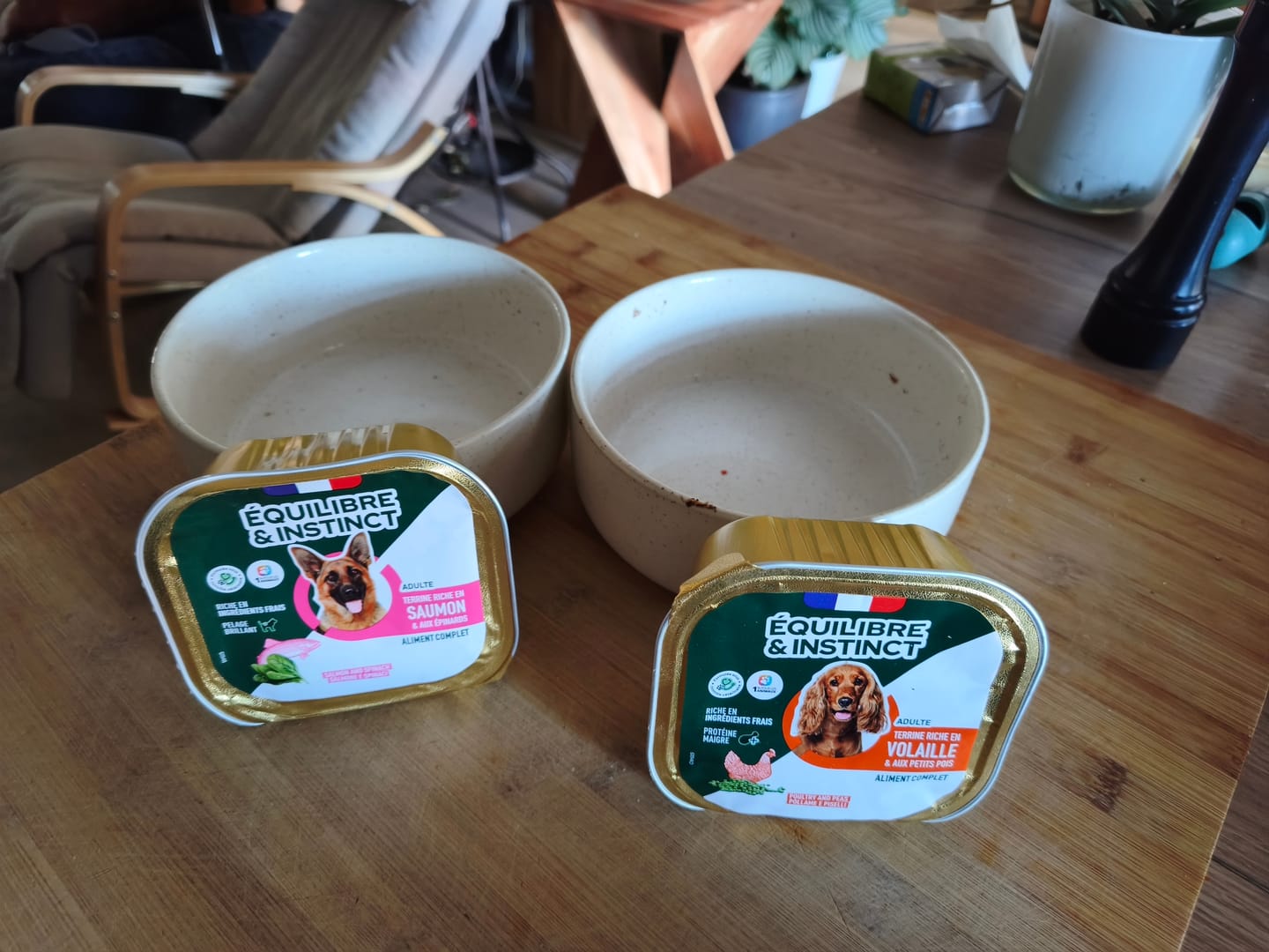 Customer photo review of Pâtées riches en saumon & aux épinards (Chien adulte)