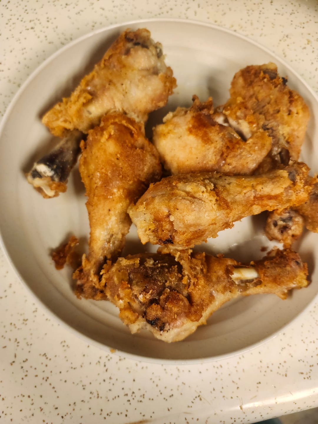 Customer photo review of Cousin T's Gourmet King Trump Fried Chicken Mix (Single Box)