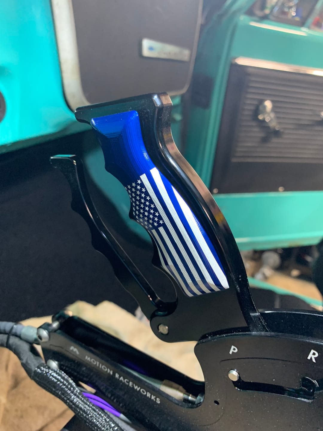 Customer photo review of Operator Billet Shifter Grip Set Freedom Grip