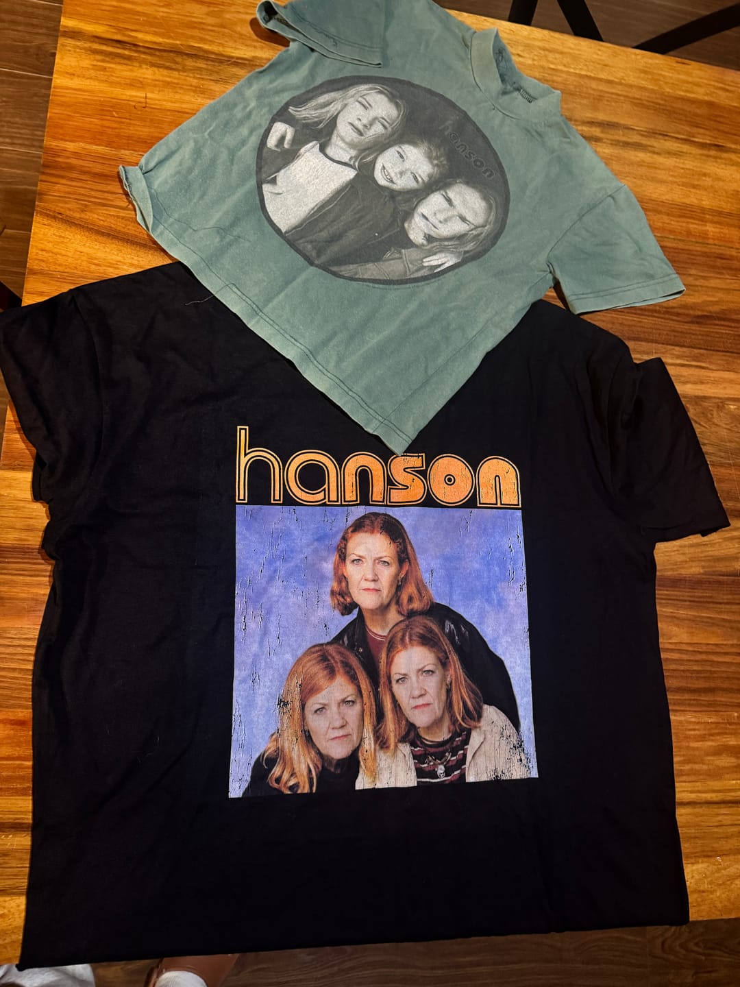 Customer photo review of Hanson Band Tee Black