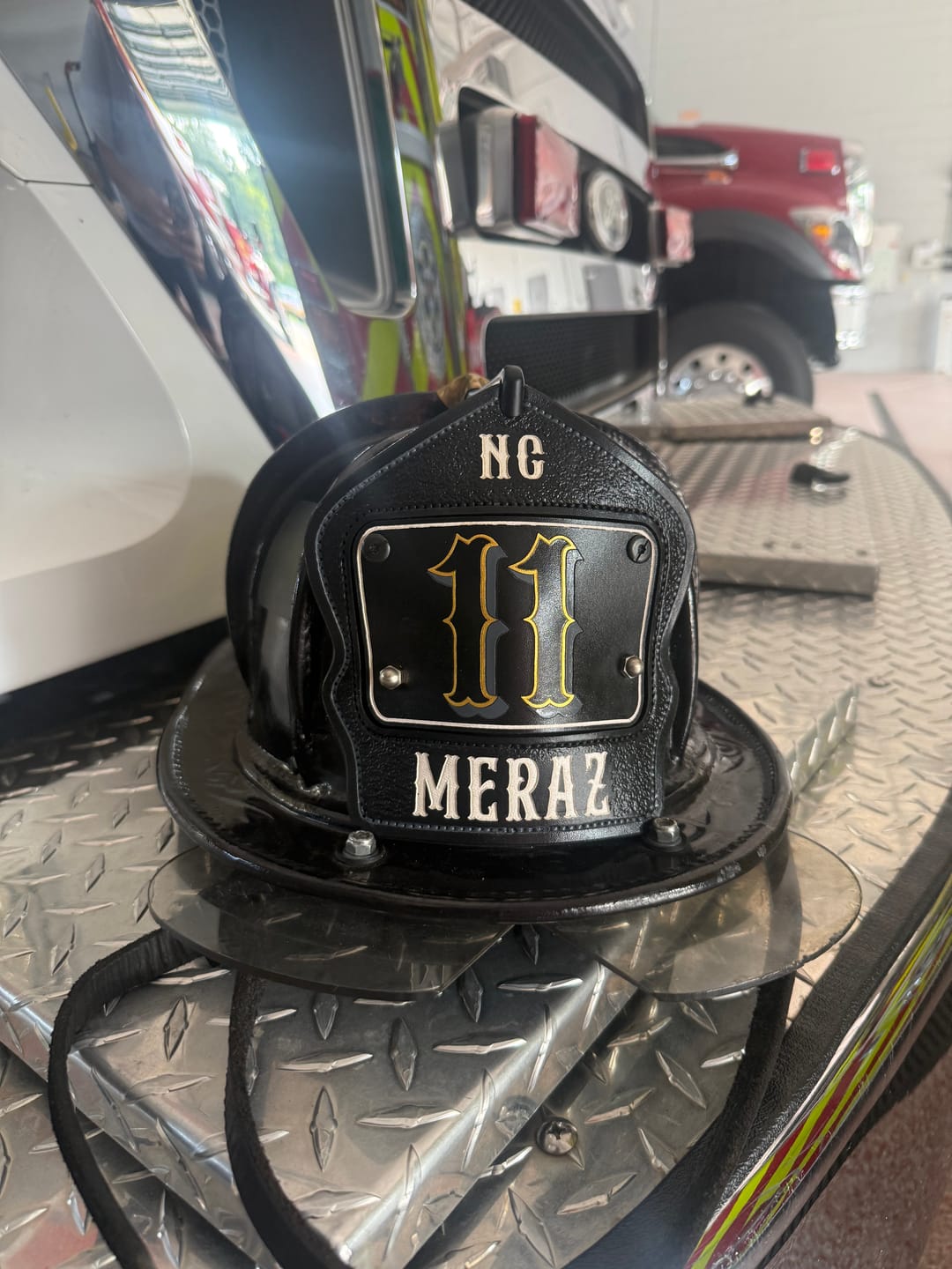 Customer photo review of Passport Firefighter Helmet Shield