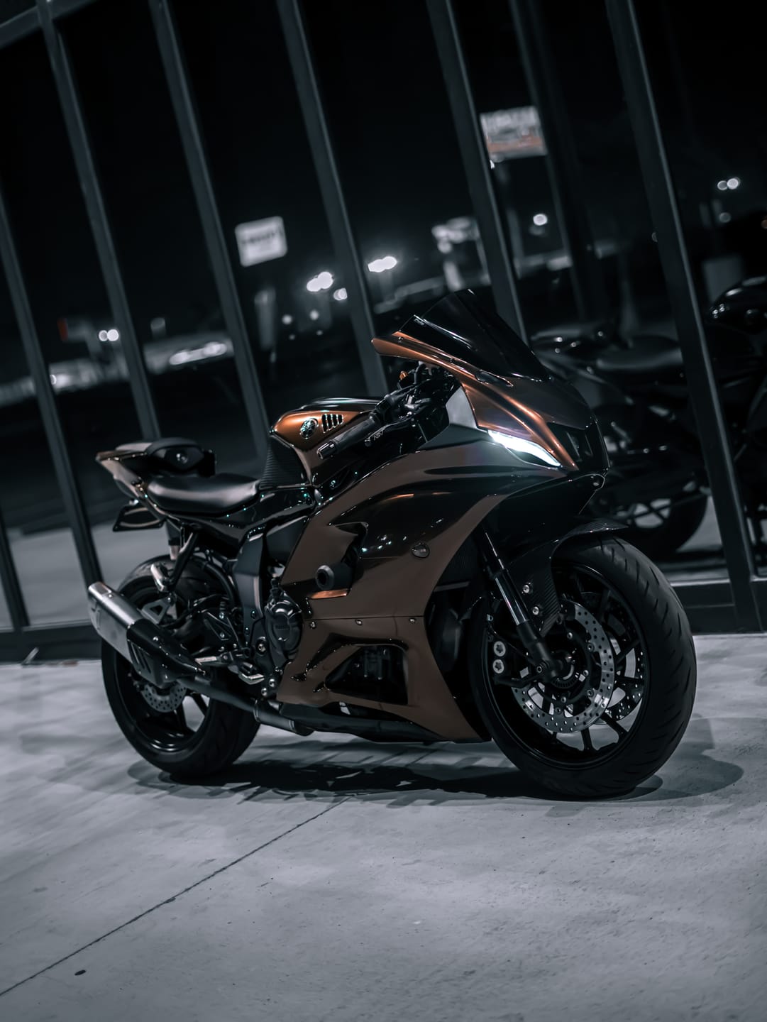 Customer photo review of Glossy Metallic Mocha Brown Vinyl Wrap
