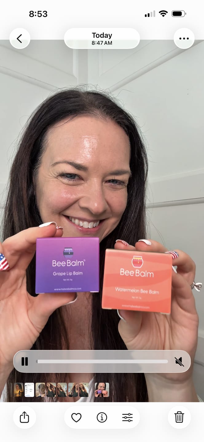 Customer photo review of Watermelon Bee Balm