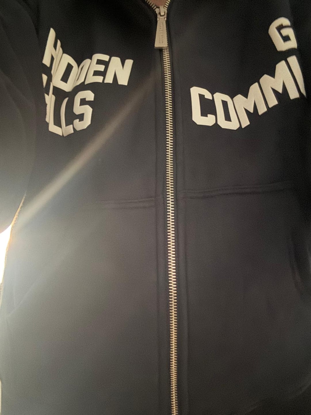 Customer photo review of GATED COMMUNITY ZIP HOODIE NAVY