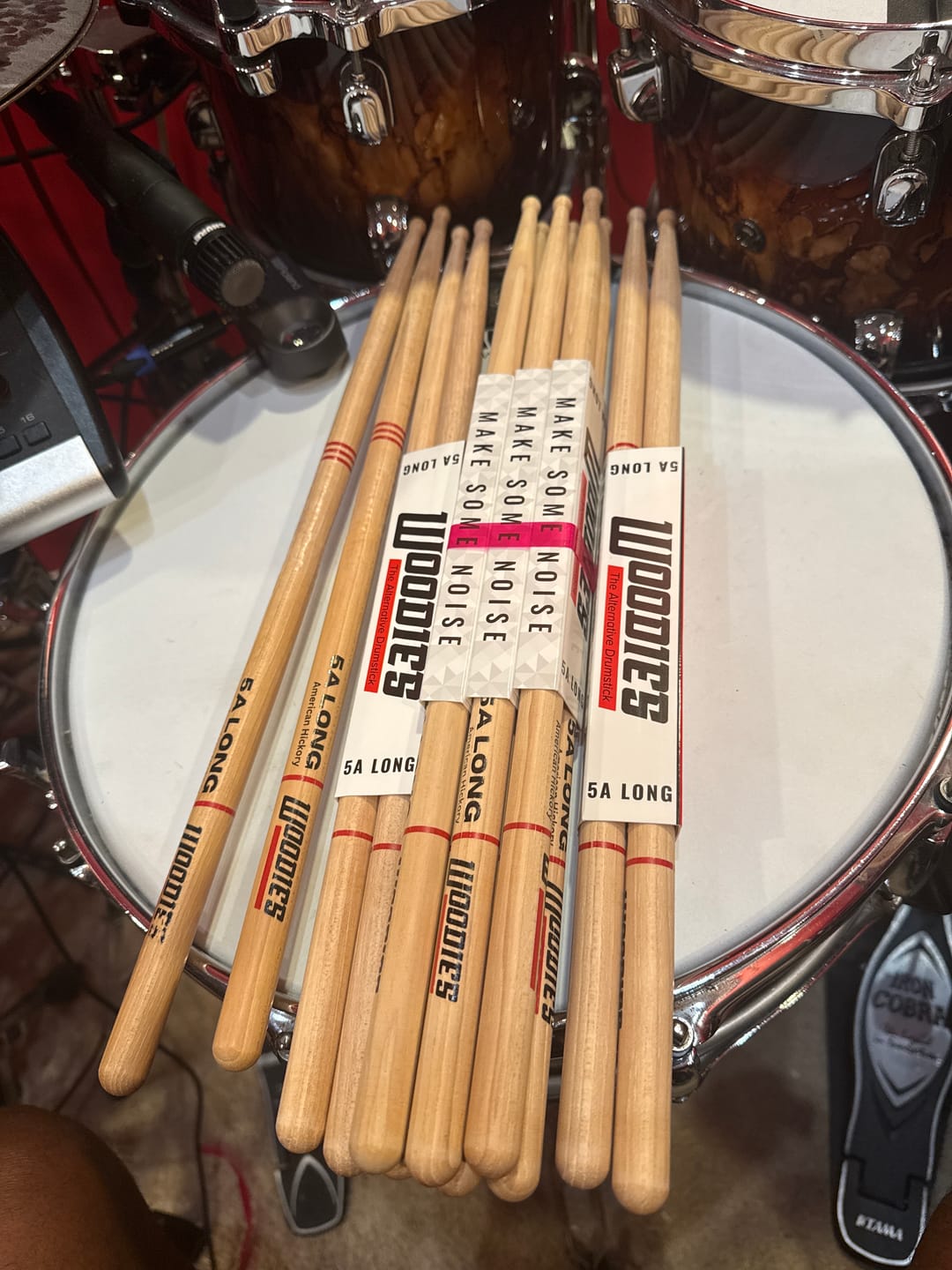 Customer photo review of American Hickory 5A LONG ROUND TIPS