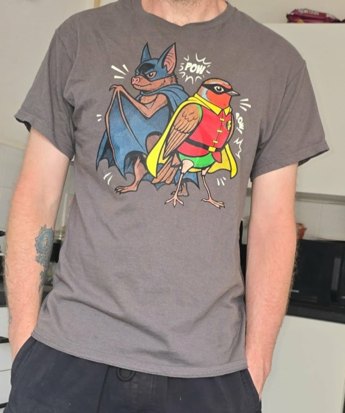 Customer photo review of Bat N Robin 44 T-Shirt