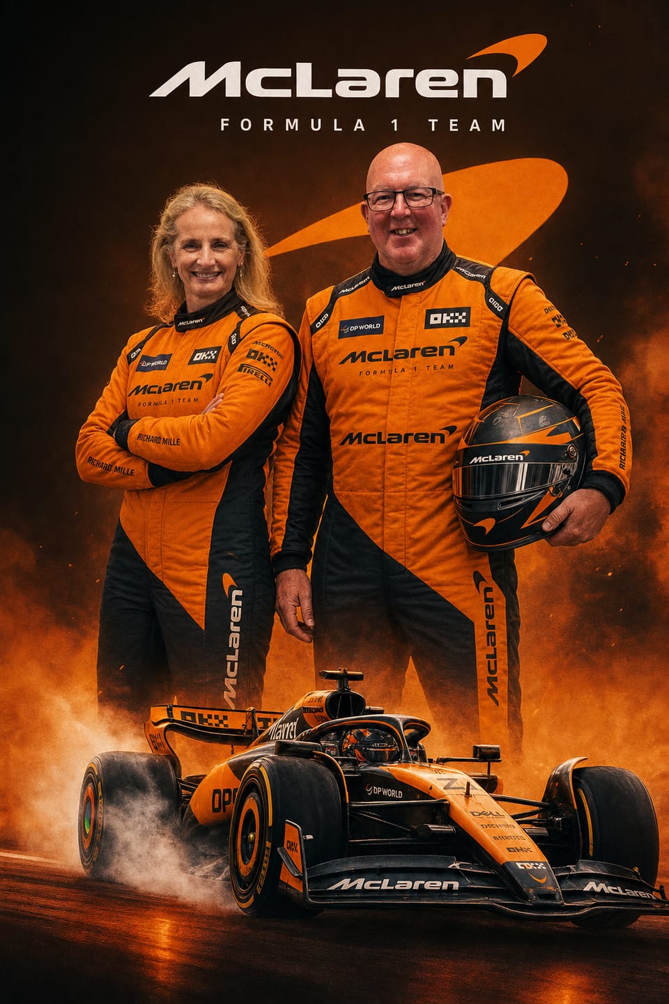 Customer photo review of Custom F1 Racing Portrait