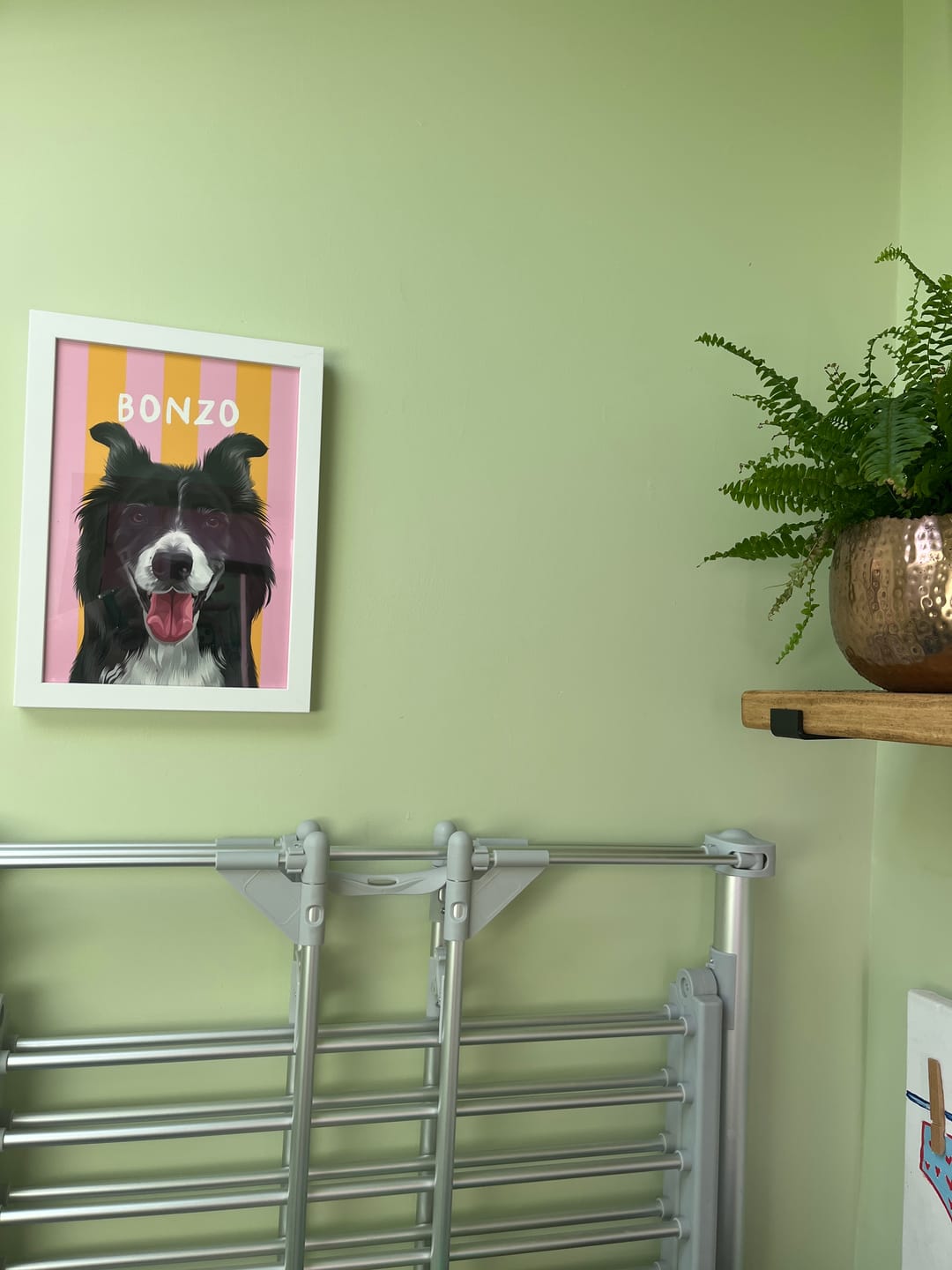 Customer photo review of Stripy - Custom Pet Portrait