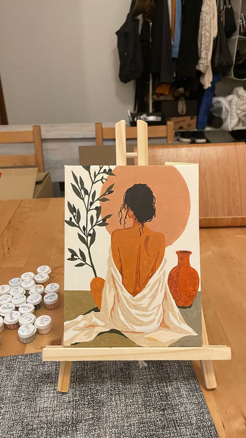 Customer photo review of 4 Mini Paintings -  Boho Moments Set