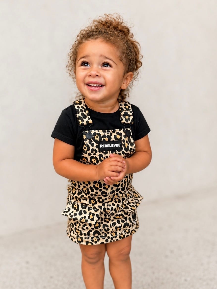 Customer photo review of Overall Dress in Ava (Leopard)