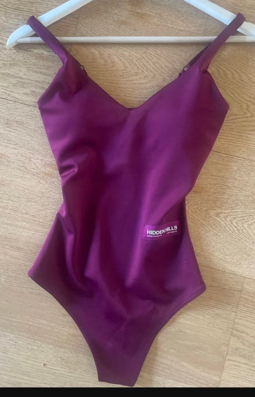 Customer photo review of LABEL BODYSUIT DARK PLUM
