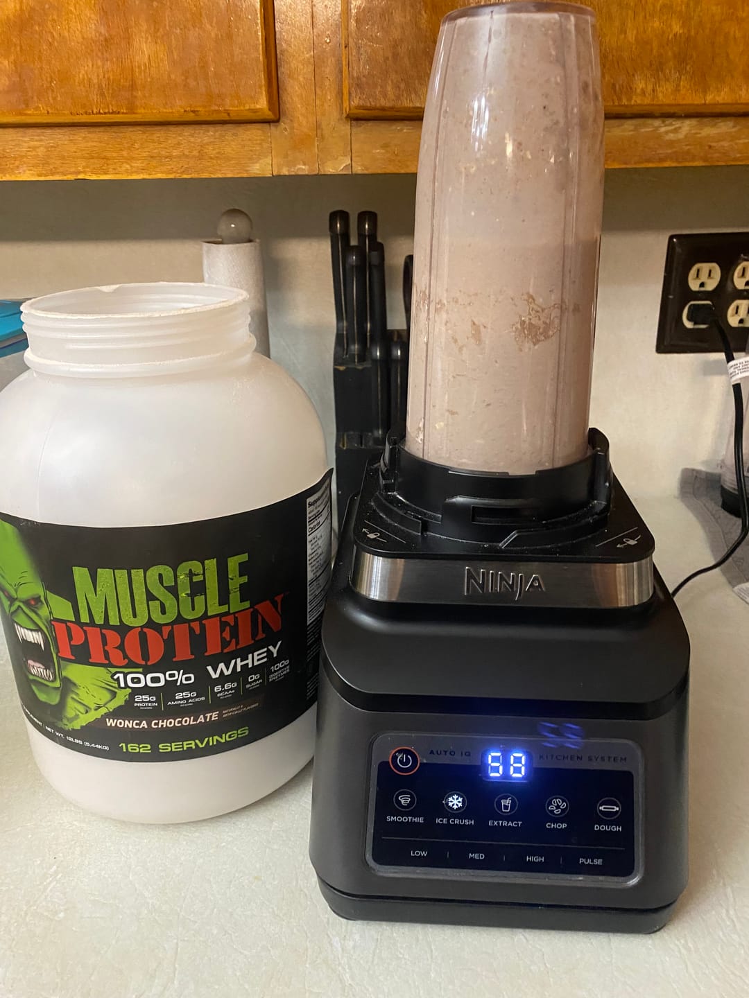 Customer photo review of Whey Protein Powder Bucket