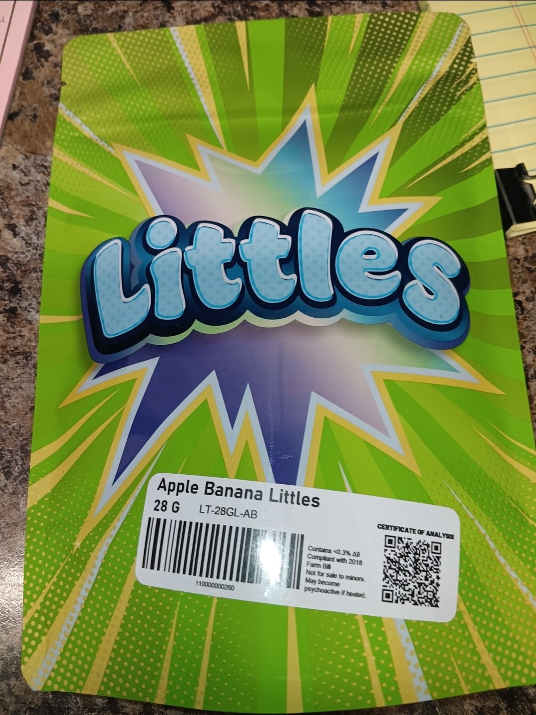 Customer photo review of LITTLES BRAND - Apple Banana - 28 Grams Littles - Hybrid