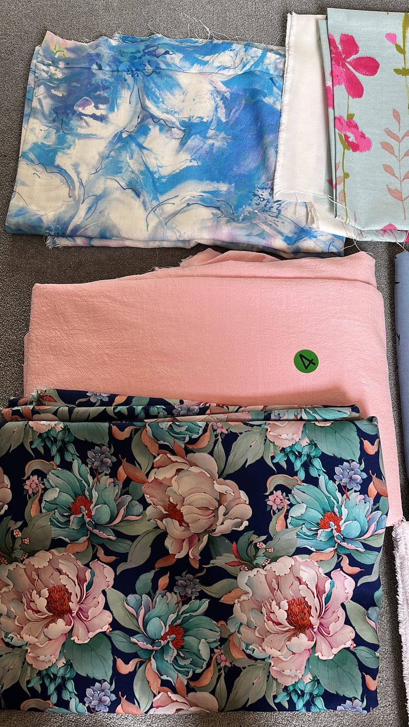 Customer photo review of Clearance - Linen Feel 100% Cotton Fabric