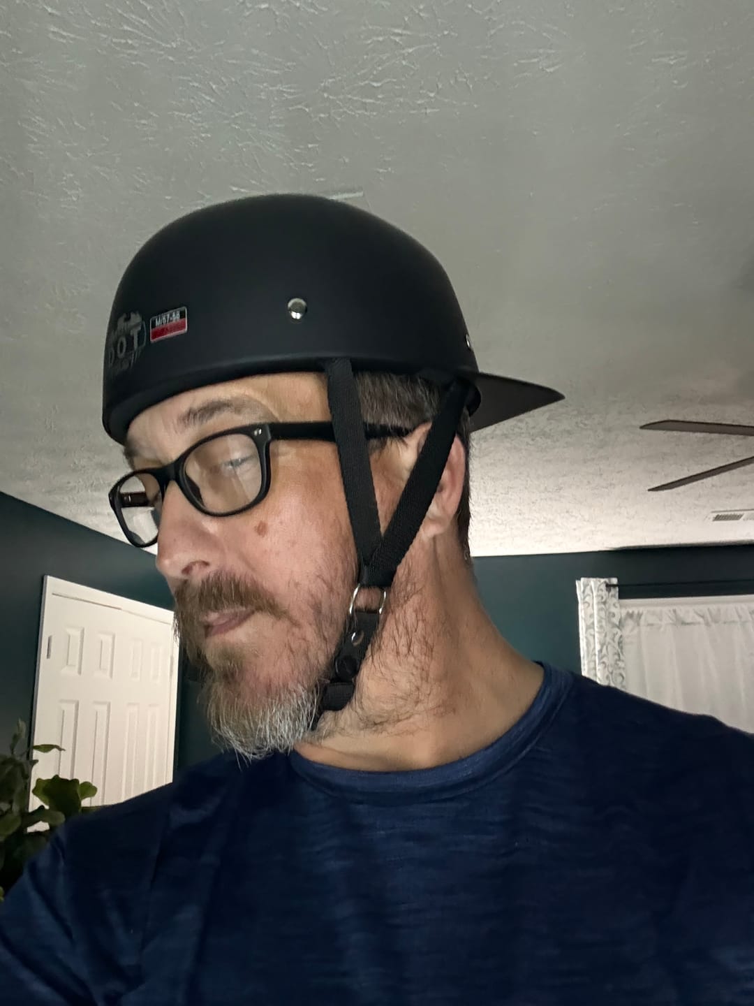 Customer photo review of Baseball Pro DOT Half Helmet / Matte Black