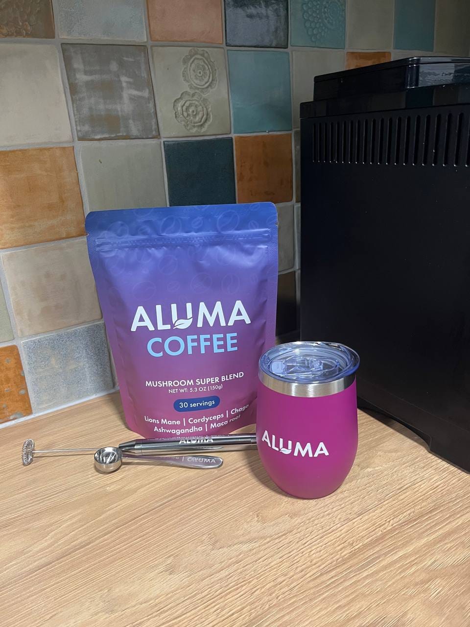 Customer photo review of ALUMA Houbová Káva - Blend pro Energii a Soustředění