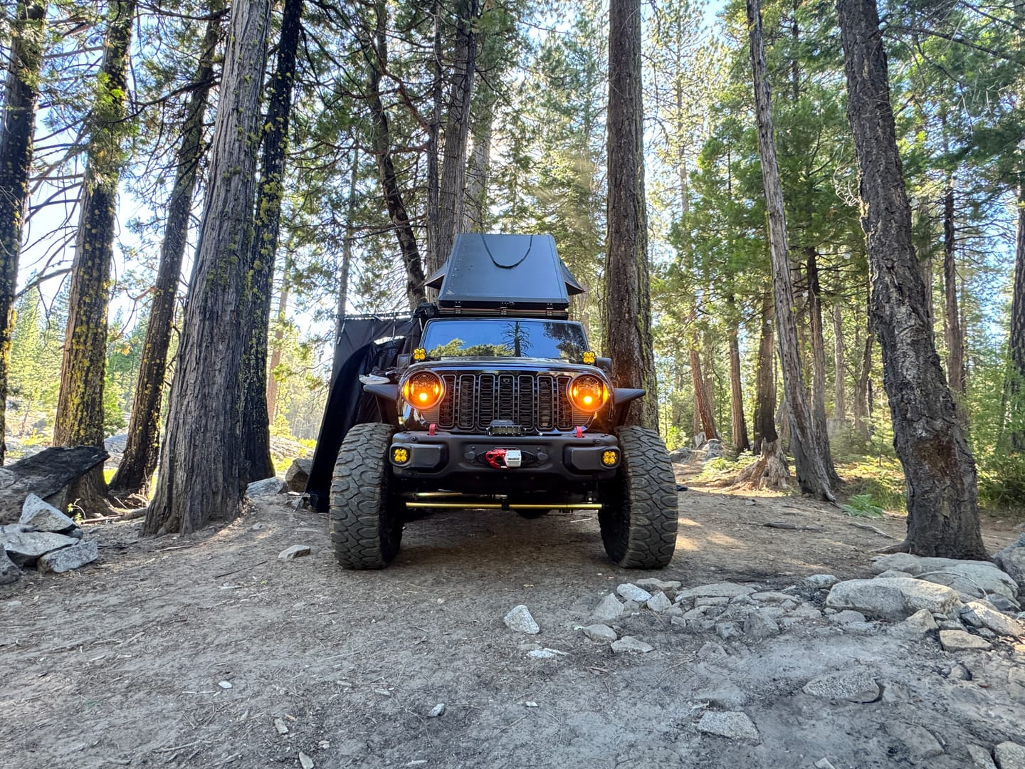 Customer photo review of OPENROAD Quick-Open Overland Shower/Privacy Awning V2