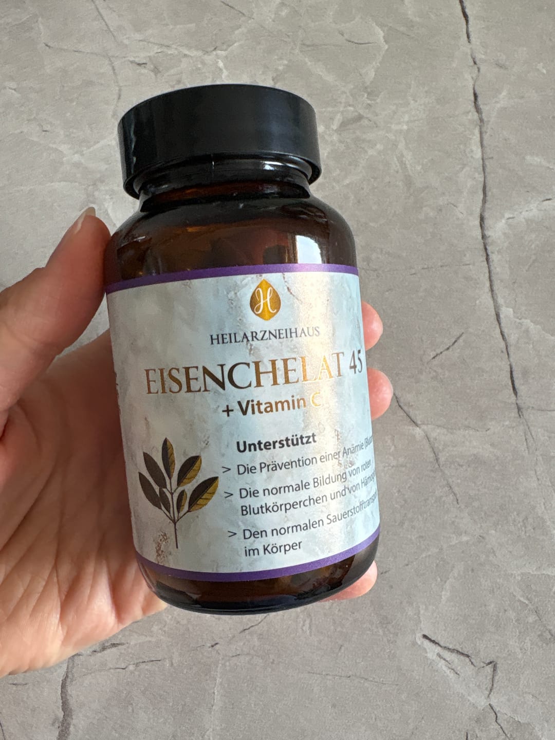 Customer photo review of Eisen 45mg + Vitamin C hochdosiert Kapseln