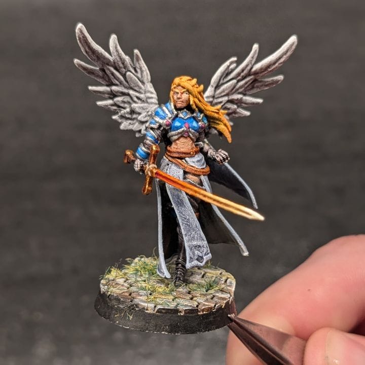 Customer photo review of Paladin Aasimar from Kingdom Of Tiradom