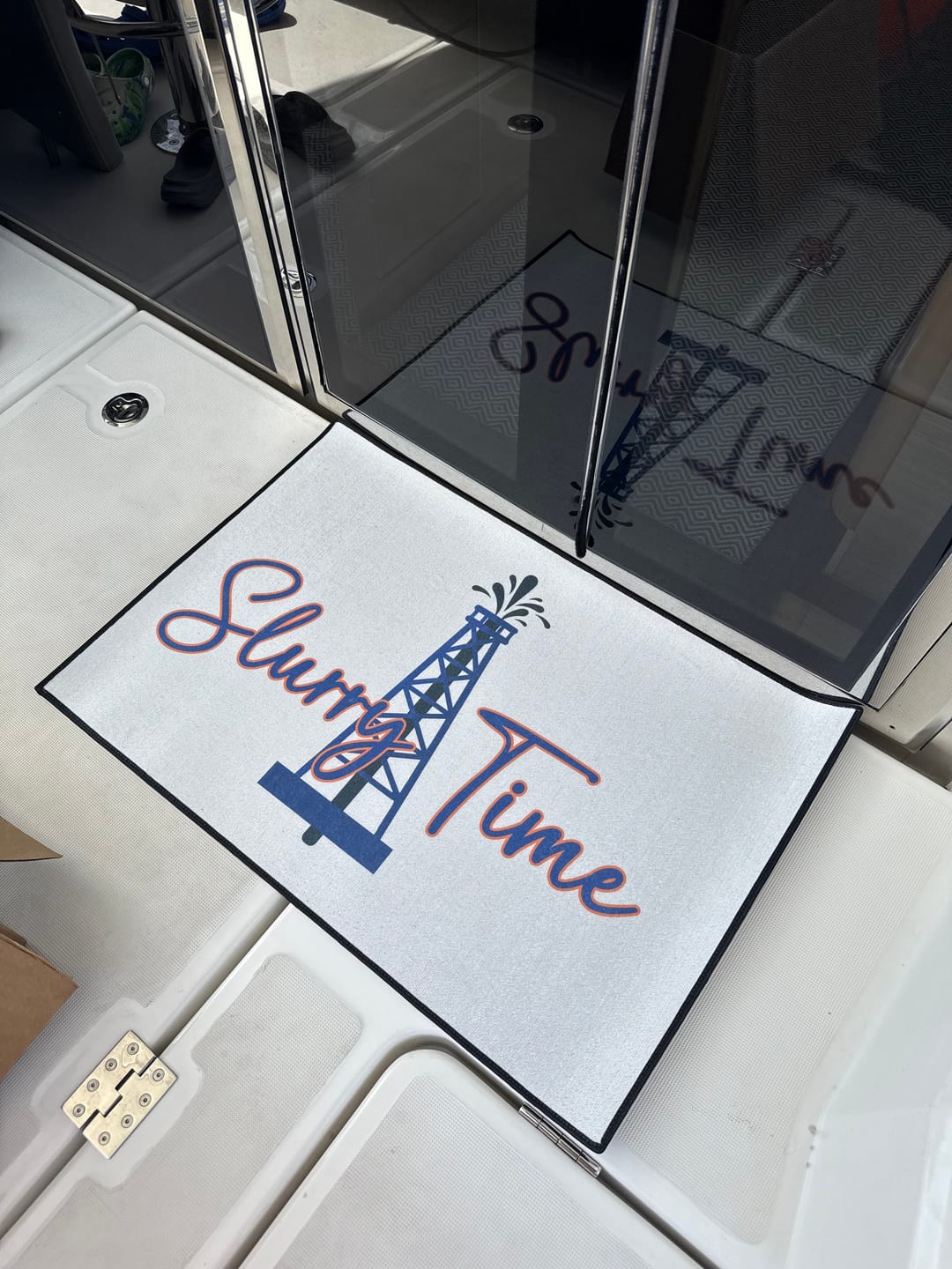 Customer photo review of Custom Digital Boat Name Logo Design