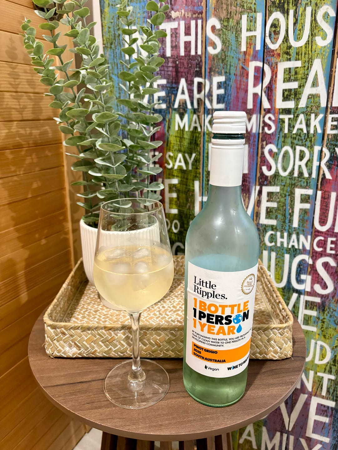 Customer photo review of Pinot Grigio - Single Bottle