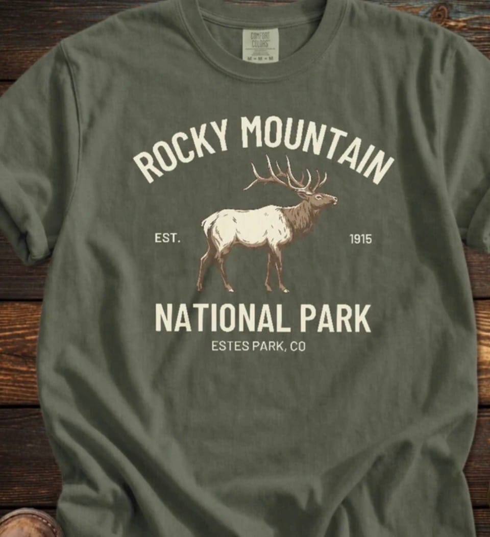 Customer photo review of Estes Park Heritage Elk T-Shirt