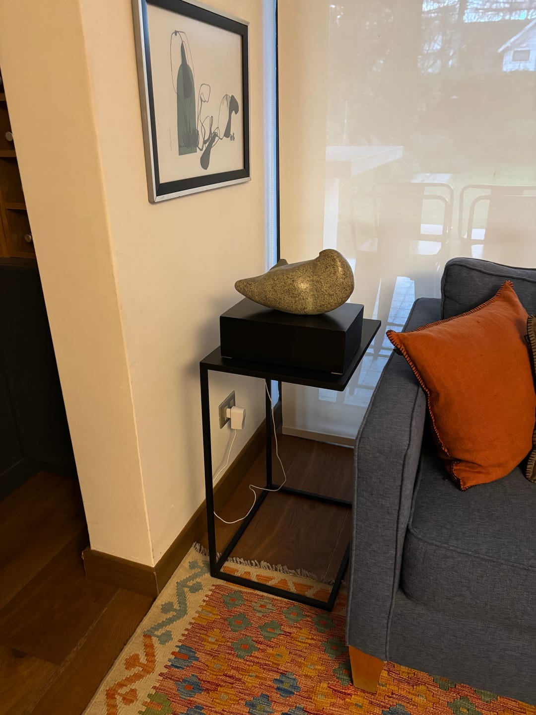 Customer photo review of Mesa Lateral Piscolera 45 METAL — Kallfu.cl