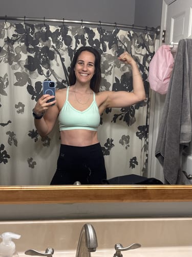 Customer photo review of DAYDREAM Strappy Sports Bra