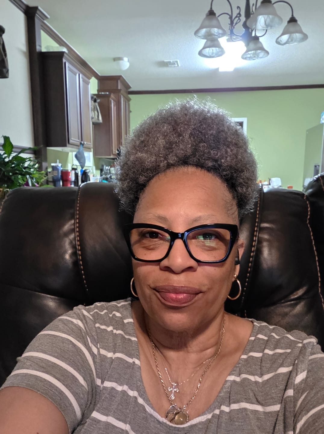 Customer photo review of Foxy Silver Drawstring Ponytail - DS 015