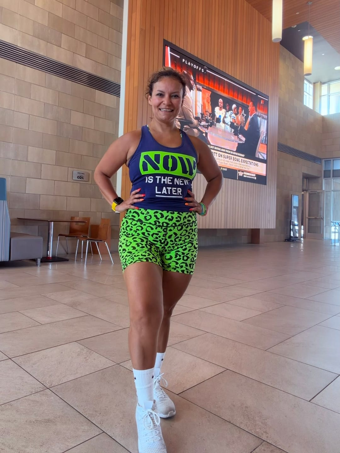 Customer photo review of Dale-Z High Waisted Biker Shorts