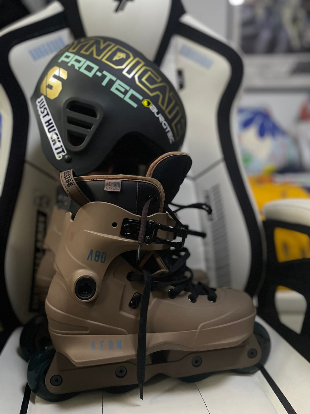 Customer photo review of USD Aeon 80 Sand Aggressive Skates