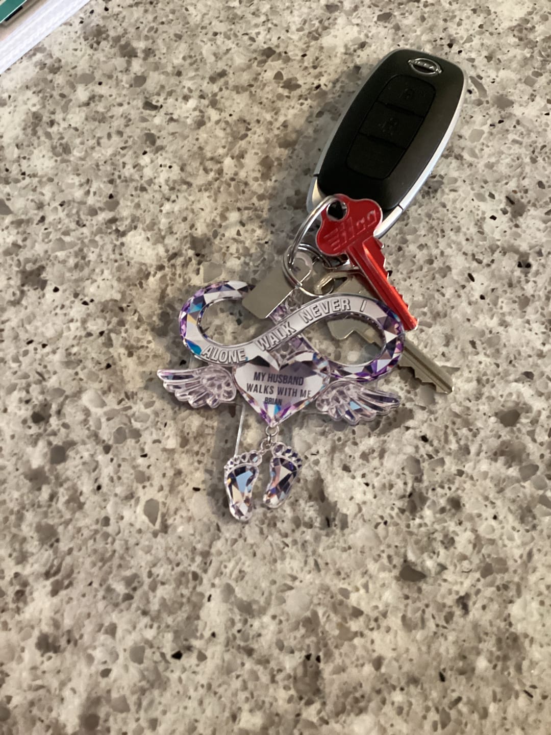 Customer photo review of Husband Wife Memorial Car Ornament Personalized Gifts For Couple