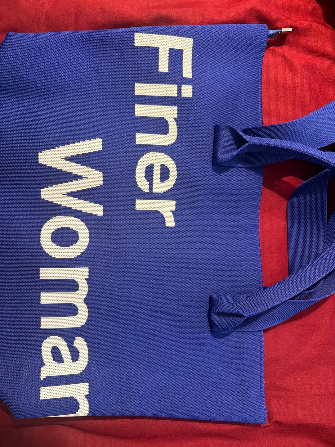 Customer photo review of Finer Woman Signature Carryall - Royal Blue