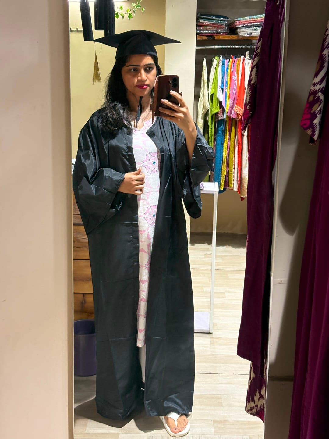 Customer photo review of Convocation Gowns for Kids & Adults  pack of 10
