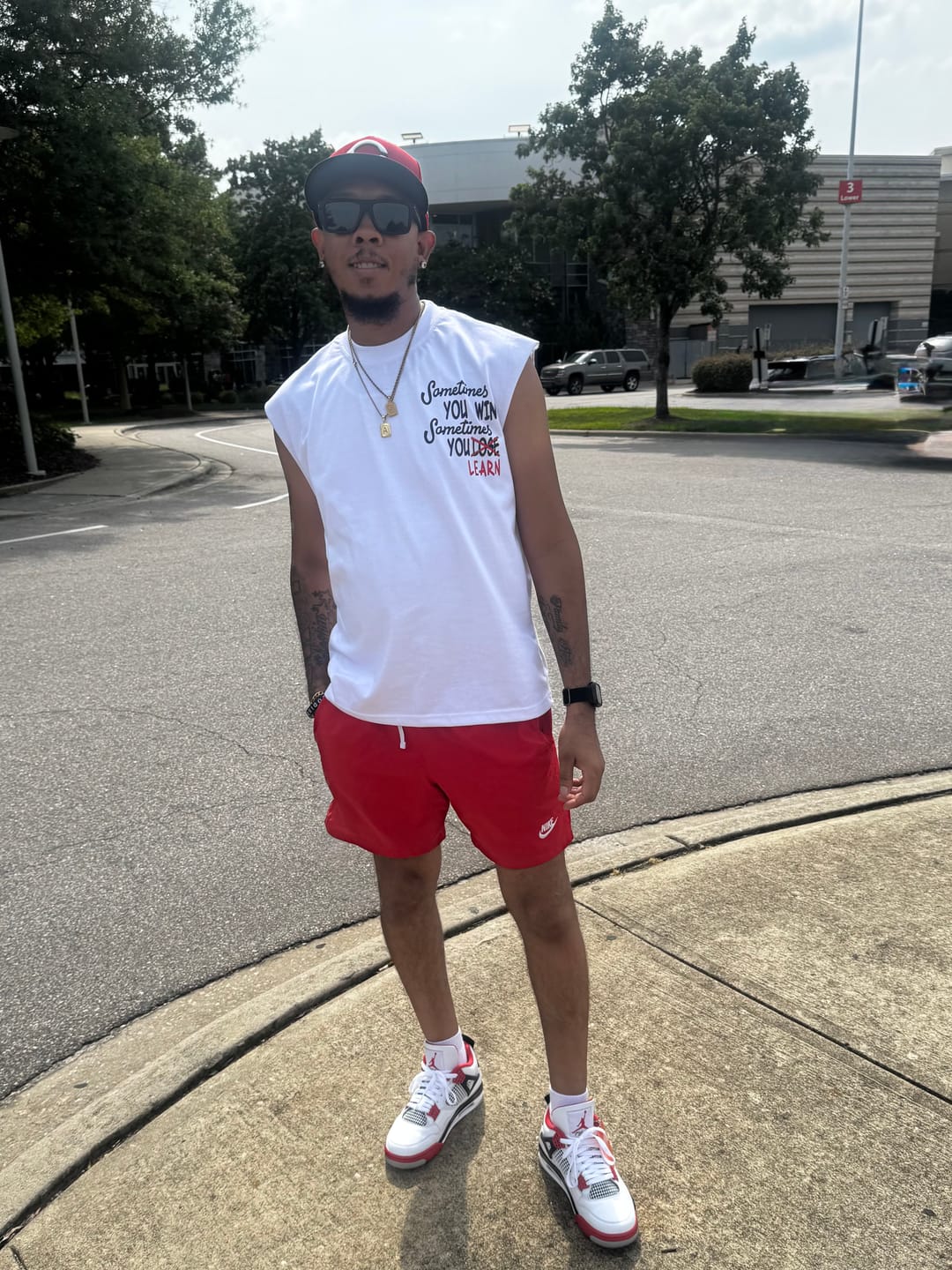 Customer photo review of SOMETIMES YOU WIN. SOMETIMES YOU LEARN. CUT OFF TEE