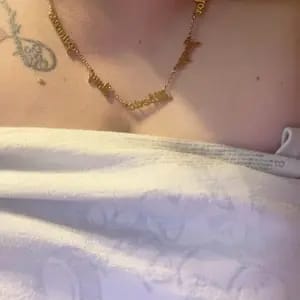 Customer photo review of The Custom Signature Name Necklace