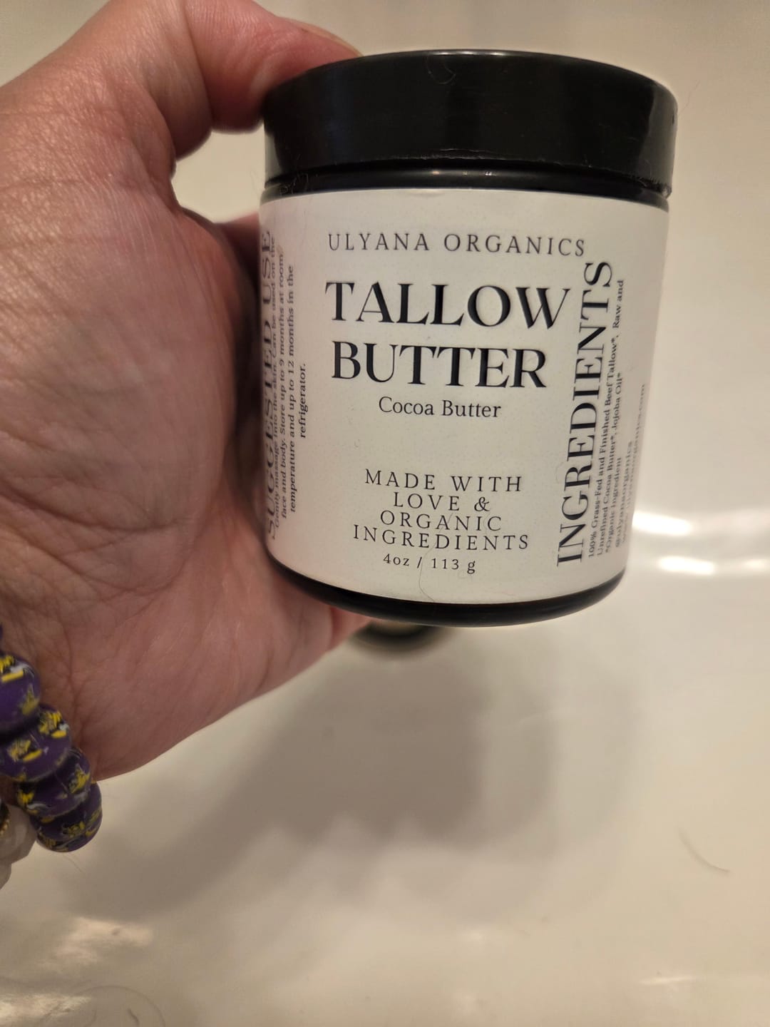 Customer photo review of The Classic Tallow Face Butter