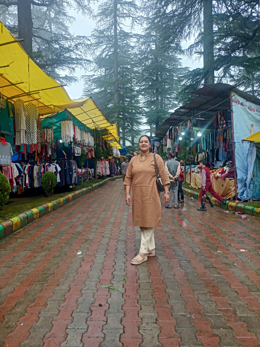 Customer photo review of Women Coffee Brown Airy Linen Long Kurta