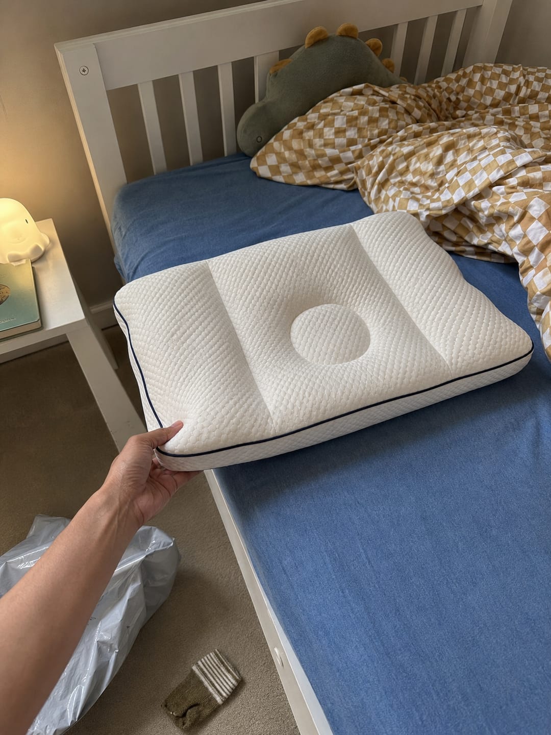 Customer photo review of Kid Ergonomic Posture Pillow | Fix the Problem Before It Starts