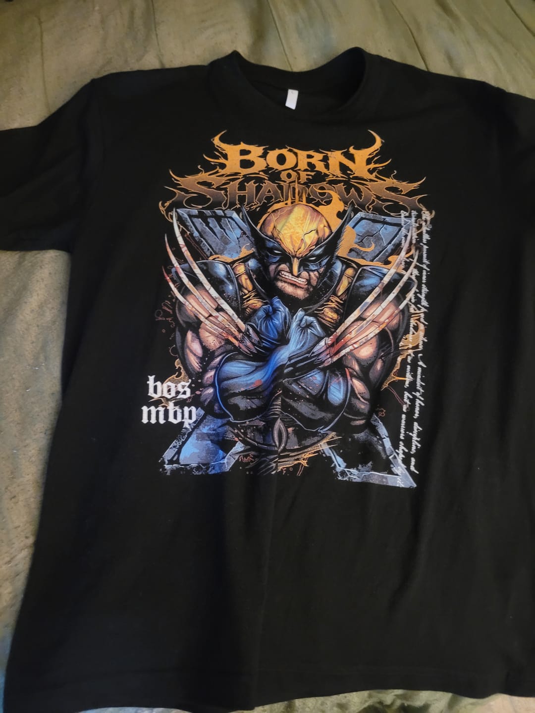 Customer photo review of [Limited Edition] 'Wolverine' Front T-Shirt