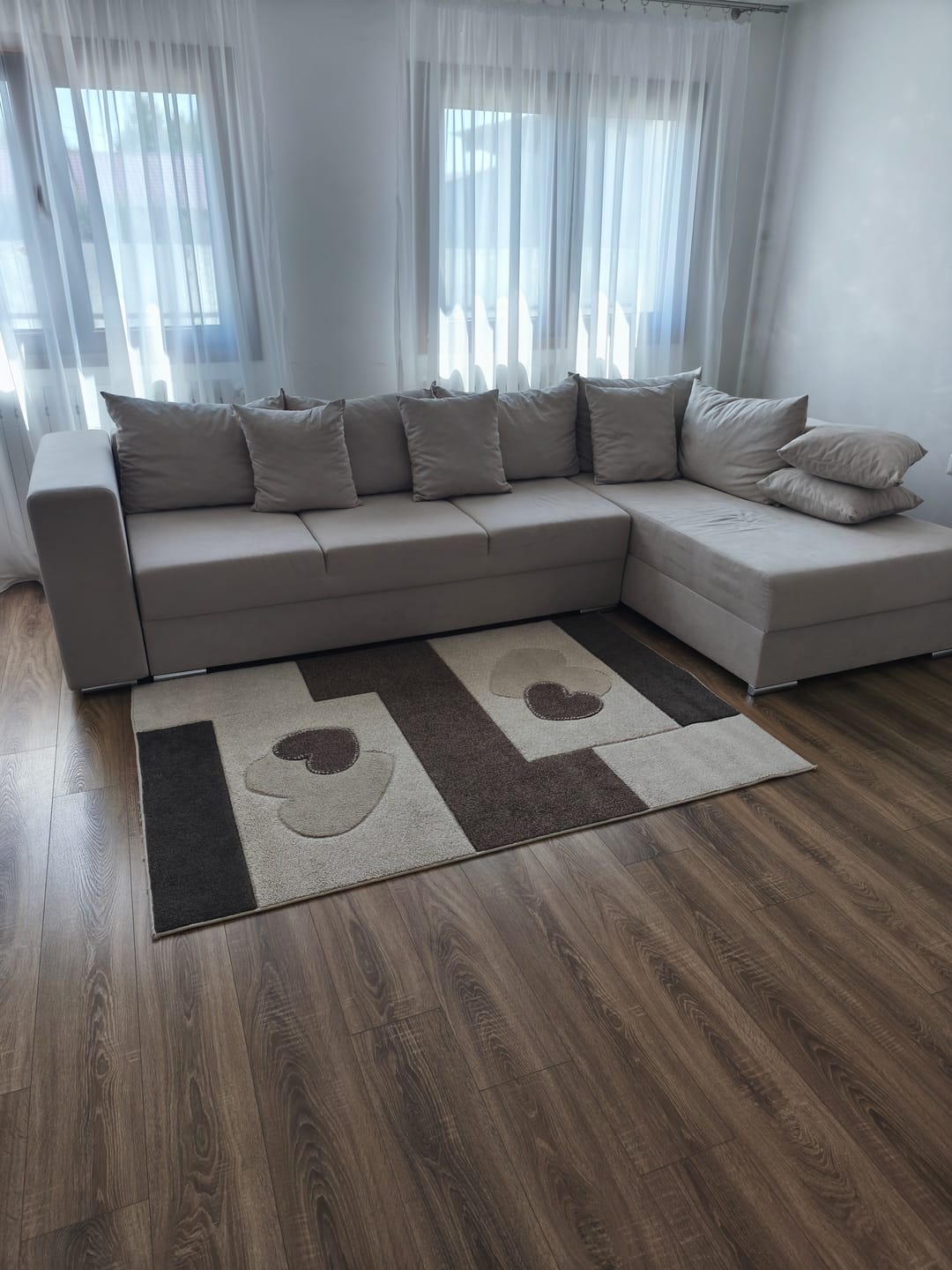 Customer photo review of Colțar extensibil dumonde cu ladă de depozitare Gloria Enjoy Beige II 320x183 cm