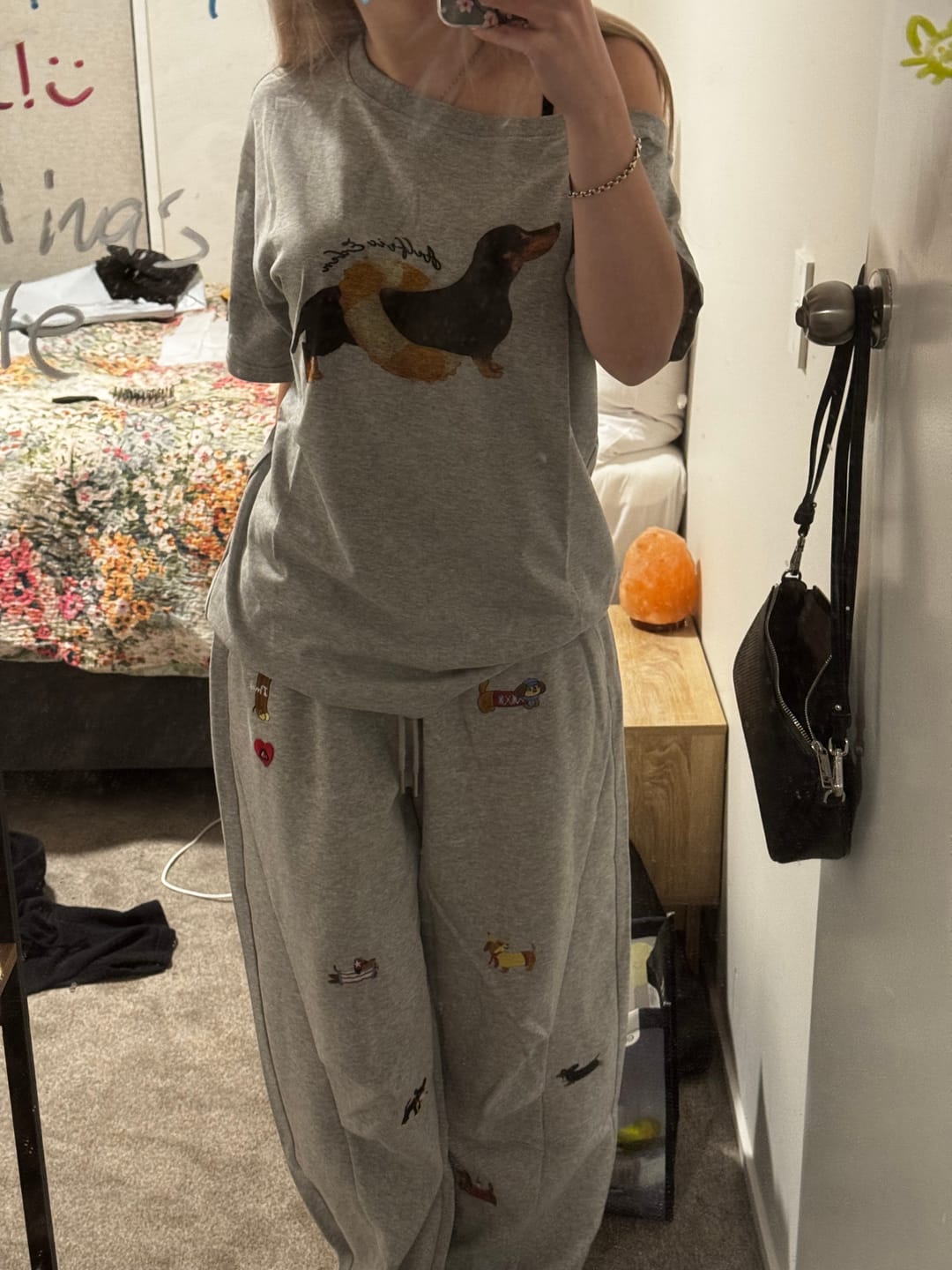 Customer photo review of Aelfric Eden Dachshund Off-The-Shoulder Tee