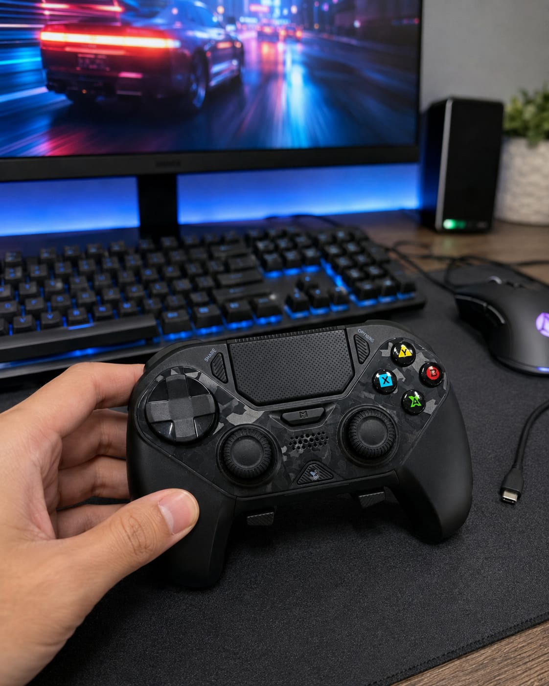 Customer photo review of AceGamer HyperShadow D4  Wireless Controller