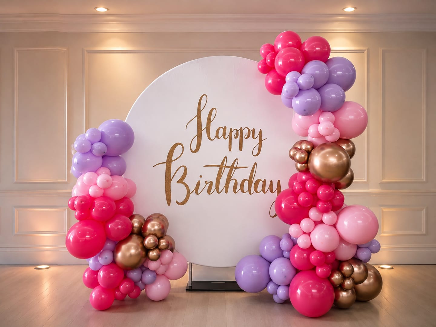 Customer photo review of 6ft 6.5ft Aluminum Alloy tube Round Circle Backdrop Stand For Wedding Birthday Baby Shower