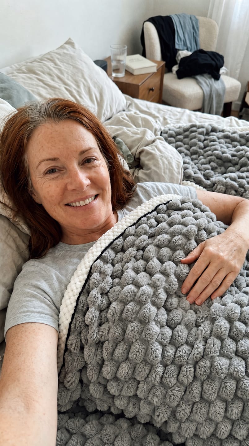 Customer photo review of Extra NuvoDreams™ DeepWarm Blanket One Time Only Offer!
