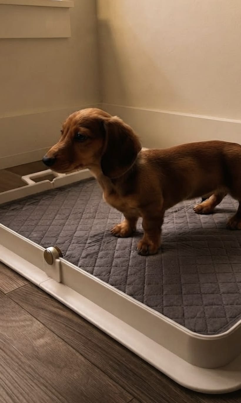 Customer photo review of Pee PAWD® Pee Pad holder