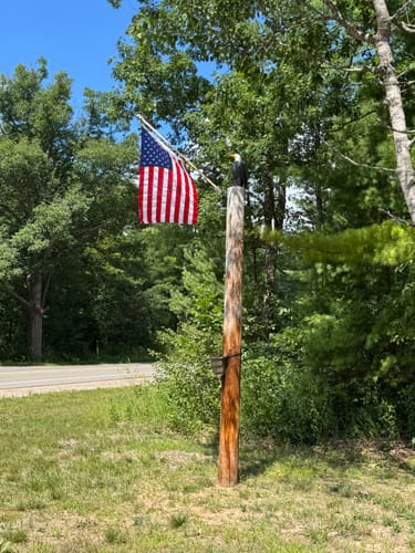 Customer photo review of 3' x 5' American Flag Set