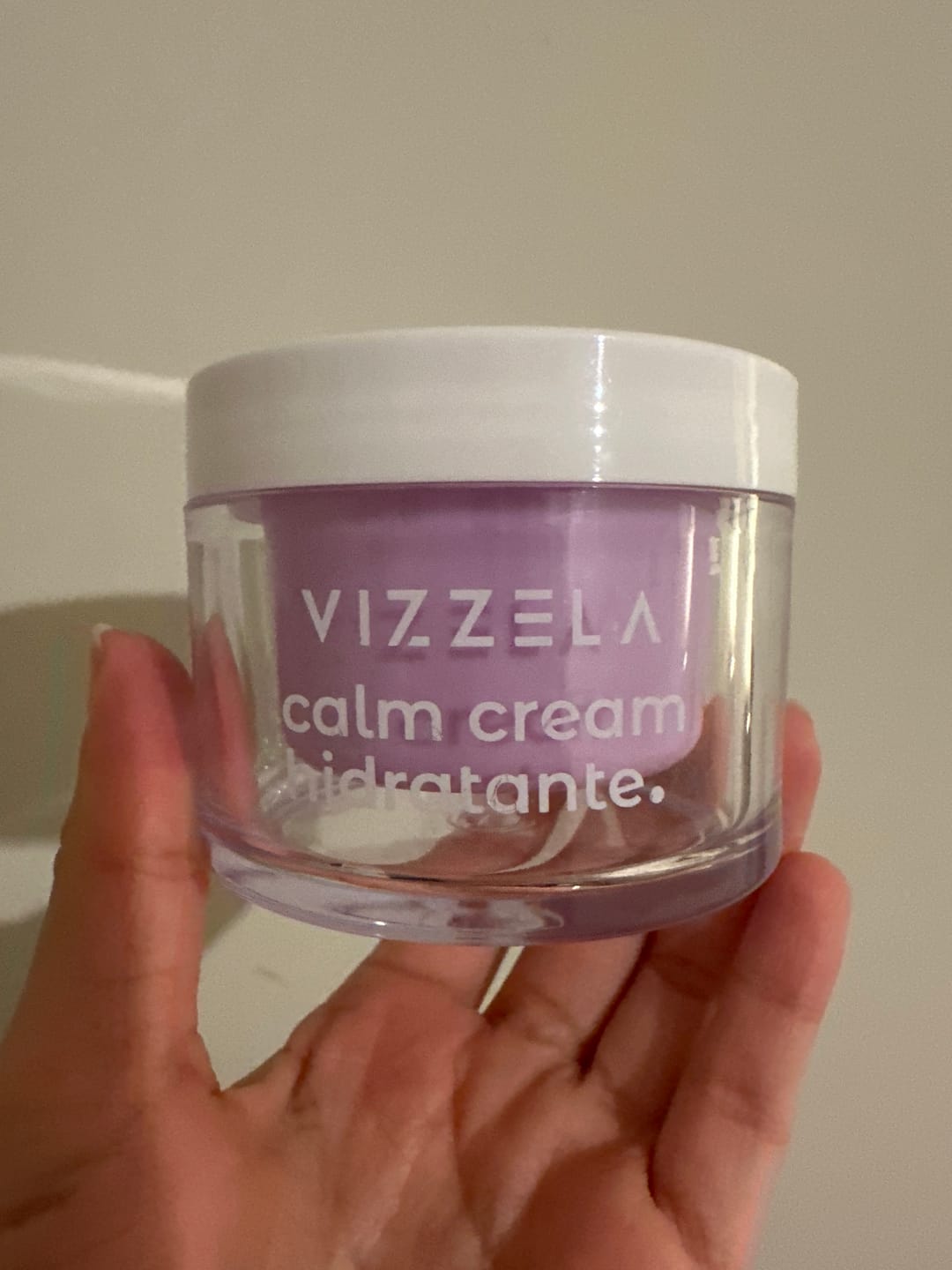Customer photo review of Hidratante Facial Cream Calm Sense Skin - Peles Sensíveis